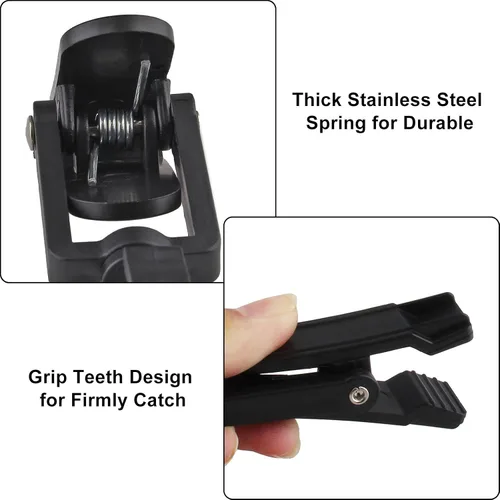 Miniatura 5 de Jiozermi 20 ganchos para lavandería, pasadores de plástico para ropa, clips de suspensión súper fuertes, ganchos giratorios para tienda de ropa