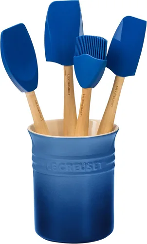 Miniatura 8 de Le Creuset Silicone Craft Series - Juego de utensilios con vajilla de gres, 5 piezas, blanco