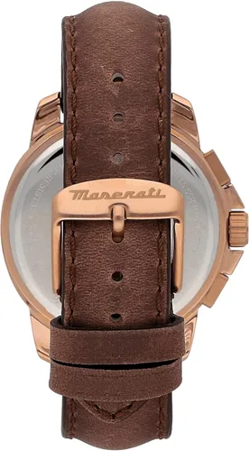 Miniatura 3 de Maserati R8871621004 Successo Reloj analógico de cuarzo marrón para hombre, Marrón oscuro, Moderno