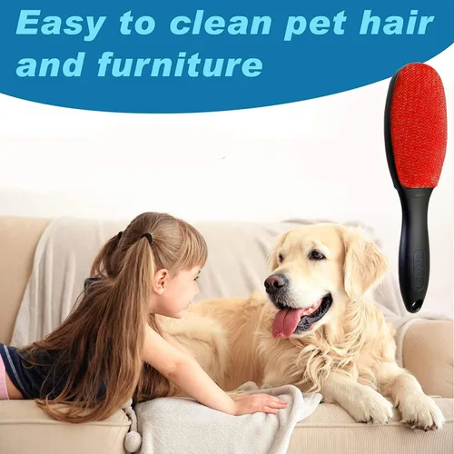 Miniatura 4 de ezclean Paquete de 4 cepillos de pelusa de color rojo para ropa, muebles, sofá, removedor de pelusas de mascotas para cepillo de ropa, cepillos