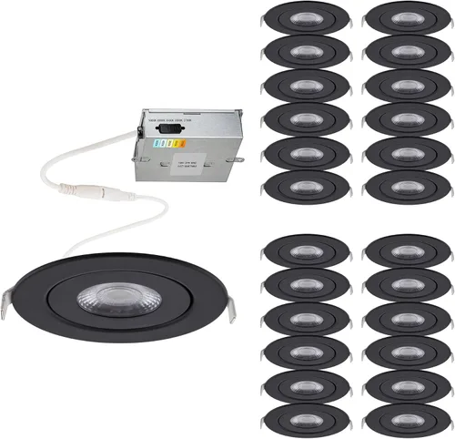 Miniatura 15 de WAC Lighting Lotos - Luz LED empotrable redonda ajustable de 2 pulgadas, 3000K blanco cálido, 6W, 530 lúmenes, clasificación IC hermética, 120V-277V