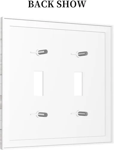 Miniatura 96 de Placa Decorativa de Pared de Granja Rústica con Cuerno de Madera para Puerta de Granero 1 Banda Duplex Cubiertas de Toma Eléctrica Soltera
