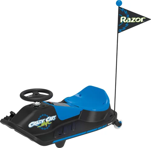 Razor Crazy Cart Shift - Go Kart eléctrico para niños de 6 años en adelante - Sistema de deriva de 12 V, interruptor de velocidad alta/baja, deriva