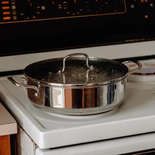 Miniatura 8 de Tapa de vidrio templado de 9 pulgadas con orificio de ventilación de vapor, olla universal de repuesto para utensilios de cocina transparente