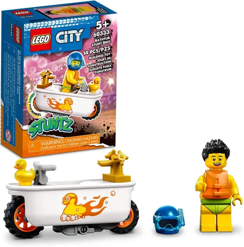 LEGO City Stuntz 60333 - Juego de juguetes de construcción para niños, niños y niñas a partir de 5 años (14 piezas)