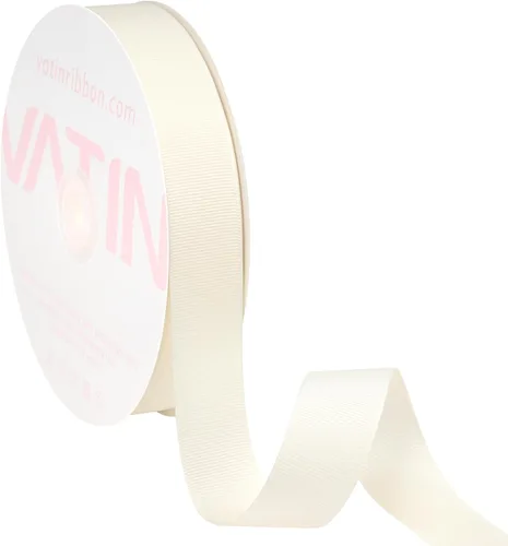 Miniatura 198 de Vatin - Rollo de cinta de grogrén, rollos de 25-50 yardas, perfecto para decoración de bodas, coronas, baby showers, envolturas de paquete de regalo