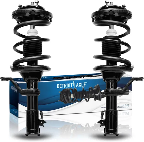 Miniatura 41 de Detroit Axle - Puntales 4WD para Ford Expedition Lincoln Navigator 1997-2002, 4 puntales completos con muelle helicoidal delantero trasero 1998 1999