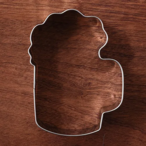 Miniatura 2 de LILIAO Cortador de galletas para taza de cerveza, 2.5 pulgadas de ancho x 3.4 pulgadas de alto x 1 pulgada de profundidad, acero inoxidable