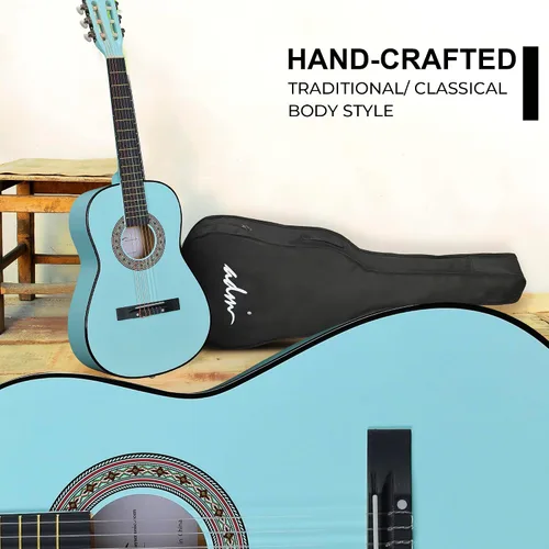 Miniatura 8 de ADM - Guitarra acústica para principiantes de 36 pulgadas, cuerdas de nailon, guitarra de madera para niños y estudiantes, lecciones en línea