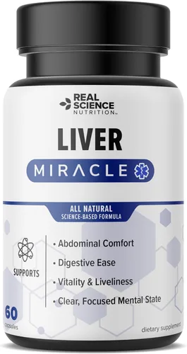 Real Science Nutrition Ofrece milagro hepático, alivia los síntomas de malestar abdominal, aumentar los niveles de energía, mejorar la claridad