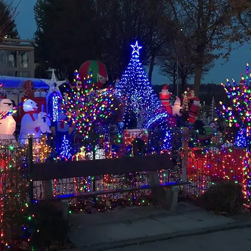 Miniatura 4 de FUNPENY - Cadenas de luces de Navidad multicolores, paquete de 4, total 64 pies, 200 luces LED, tira de luces mini operadas con batería con 8 modos