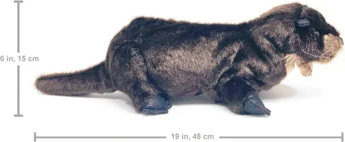 Miniatura 2 de Folkmanis Marioneta de mano de nutria de río, marrón, 1 EA