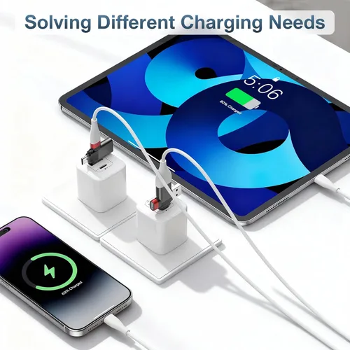 Miniatura 6 de BUISAMG Adaptador USB a USB C, adaptador USB C a A, divisor USB C para MacBook Pro, iMac, iPad Air, convertidor Thunderbolt 4, iPhone 17 16.