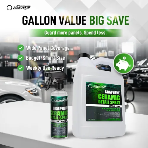 Miniatura 7 de Nanoskin Espray de grafeno cerámico para detalle 16 oz – Detalle rápido sin agua hidrofóbico para el detalle del automóvil Extiende ceras