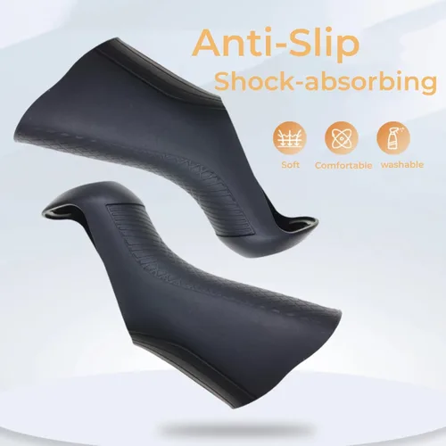 Miniatura 2 de Bike STI - Campanas de palanca compatibles con ST-R8050, empuñaduras de silicona para bicicleta, par de empuñaduras de freno de bicicleta, cubierta