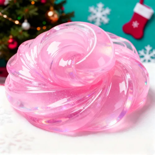 Miniatura 5 de Slime de Cristal de Navidad Rosa y Verde de 2 Paquetes para Niños, Slime para Medias de Navidad para Niños - Kit de Juguetes de Slime, Regalos