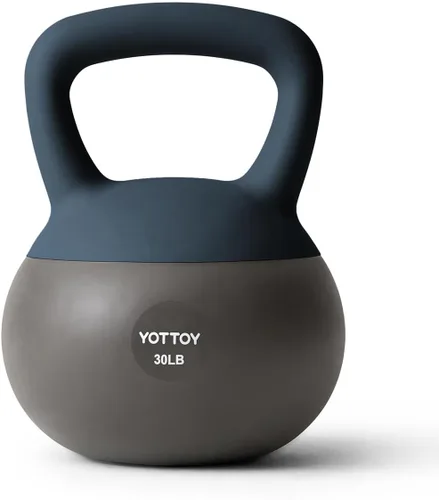 Miniatura 13 de YOTTOY Pesa rusa suave, juego para entrenamiento de fuerza y entrenamientos en casa, base acolchada de lados suaves, mango ancho, ideal