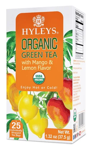 Miniatura 12 de Hyleys Té verde orgánico sabor a bayas de acai y arándanos - 25 bolsas de té