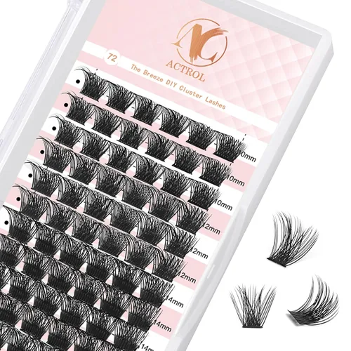 Miniatura 13 de Pestañas de anime con forma de pluma, extensiones de racimo de pestañas naturales de manga individual