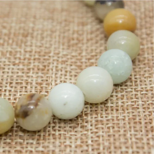 Miniatura 3 de Bivei Pulsera elástica de gemas naturales semipreciosas con cristales curativos de reiki, hecha a mano de 0.315 in