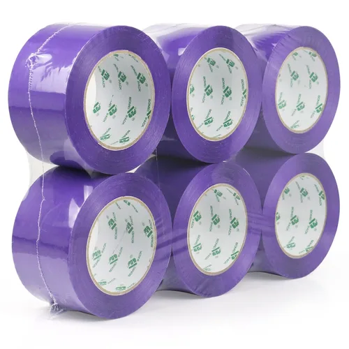 Miniatura 10 de BOMEI PACK Cinta de embalaje marrón de 3 pulgadas, 6 rollos de repuesto de cinta de embalaje ancha para mudanza, envío y almacenamiento, 2.4 mil x