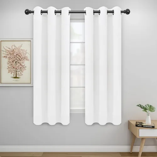 Miniatura 71 de Easy-Going - Cortinas opacas para dormitorio, aislamiento térmico sólido con ojales, cortinas de ventana para reducción de ruido, cortinas