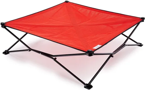 Miniatura 13 de Coolaroo On-The-Go - Cama elevada para perros plegable y portátil con tela transpirable y resistente a la humedad, bolsa de transporte incluida