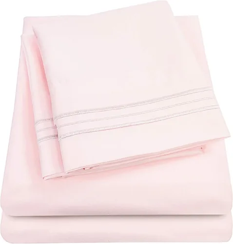 Miniatura 6 de Juego de sábanas y fundas de almohada de la colección 1500 Supreme, tamaño Queen, estampado Paisley gris - Juego de sábanas y fundas de almohada