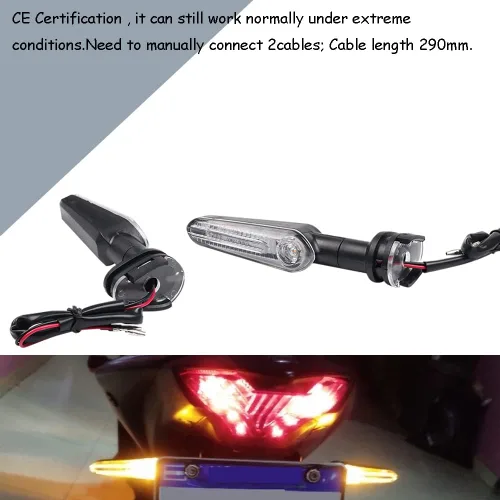 Miniatura 8 de Indicadores de Señal de Giro LED Super Brillantes de Adaptación 12V para Motocicleta Delantero o Trasero para MT07 MT 03 125 MT03 MT09 MT25 Tracer