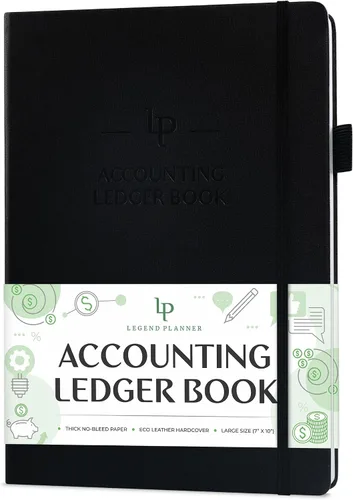 Miniatura 8 de Libro de Registro de Contabilidad Legend – Libro de Registro de Contabilidad de Tapa Dura para Pequeñas Empresas y Uso Personal – Libro Columnar