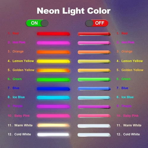 Miniatura 7 de Letrero de neón personalizado con texto en inglés «Feliz Cumpleaños», luz LED de pared para cumpleaños, decoración de fiestas, patio trasero
