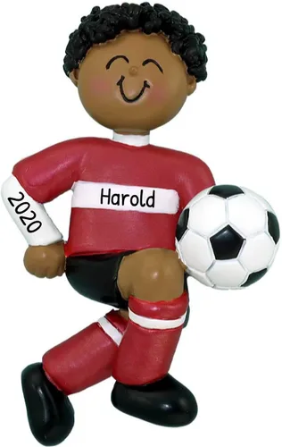 Miniatura 6 de Adornos de fútbol 3D para niño para árbol de Navidad, adorno de fútbol personalizado 2025, adornos de Navidad personalizados para niños, regalos