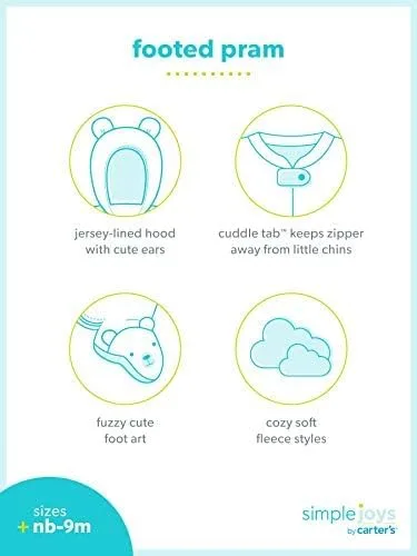 Miniatura 3 de Simple Joys de Carter's Baby. - Mameluco de forro polar con pies.