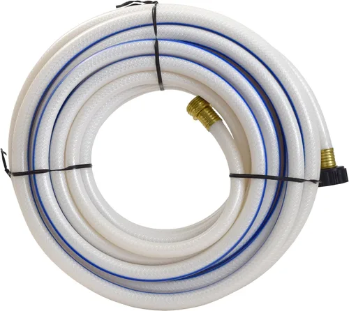 Miniatura 10 de Valterra AquaFresh Manguera de agua potable de alta presión, conexión de manguera de agua para caravana, 1/2 pulgadas x 4 pies, color blanco
