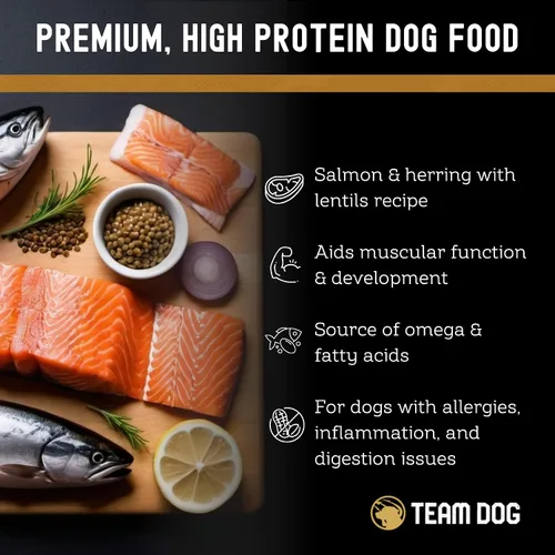 Miniatura 5 de TEAM DOG Elite Blend - Alimento para perros alto en proteínas, alto en calorías para aumento de peso, 30% de proteínas, 25% de grasa, 577 cal/taza