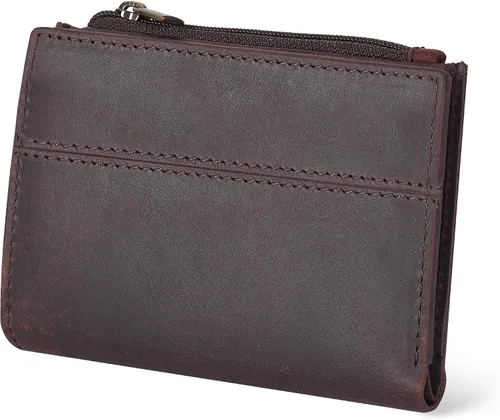 Miniatura 19 de Billetera Oak Leathers para mujer de piel de grano completo - Pequeña con protección RFID, monedero para monedas, tarjetero de crédito y DNI