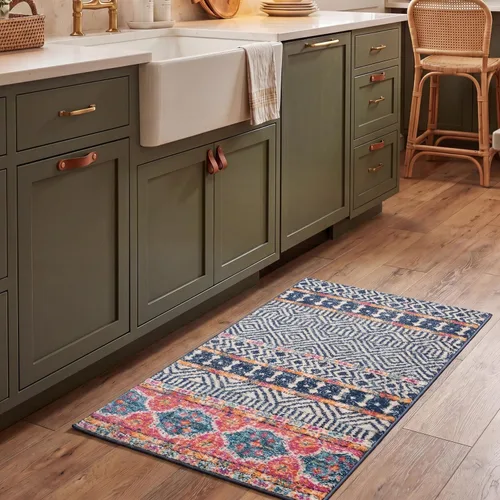 Miniatura 50 de SAFAVIEH Madison Collection - Alfombra decorativa de 2 pies 3 pulgadas x 4 pies, color carbón y gris, diseño bohemio chic, no desprende pelusa