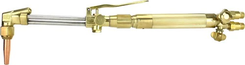 Miniatura 11 de SÜA - Antorcha de oxicombustible resistente compatible con Harris con válvulas de retención + punta de corte + punta de soldadura + punta