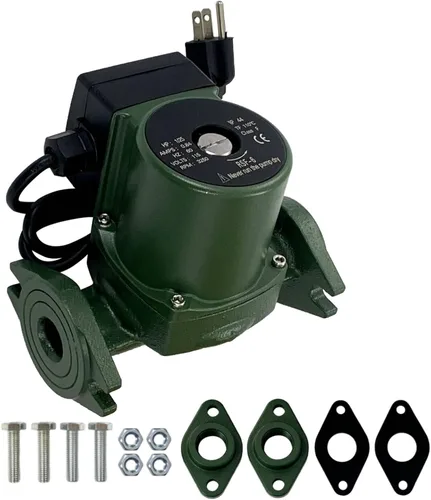 Miniatura 23 de UPS26-99FC 52722512 Bomba de circulador de agua/bomba de caldera 1/6HP Compatible con calefacción radiante, calefacción hidrónico, calefacción