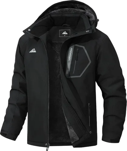 Miniatura 8 de Chaqueta de esquí impermeable y resistente al viento para hombre, abrigo de invierno con múltiples bolsillos, adecuada para el exterior