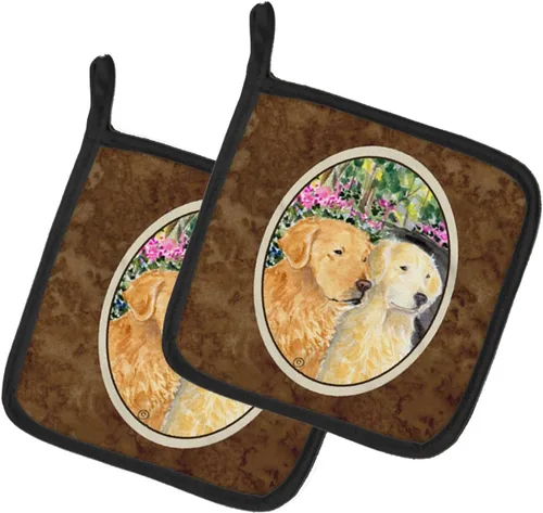Miniatura 238 de Caroline's Treasures SS8617PTHD - Juego de soportes para ollas de cocina resistentes al calor, almohadillas calientes para horno para cocinar, Husky
