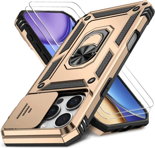 Miniatura 49 de Funda HakkTaoo para iPhone 13/iPhone 14 de 6.1 Pulgadas con Funda Deslizante para Cámara + Protector de Pantalla (2 Paquetes), Funda Protectora a