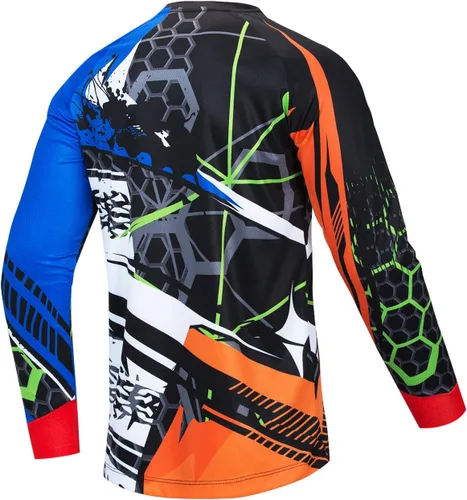 Miniatura 114 de Hotlion Camiseta de ciclismo para hombre, manga larga, MTB Motocross, ropa de carreras todoterreno