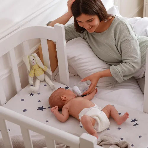 Miniatura 8 de Gllquen Baby Sábanas para Moisés Paquete de 4, Sábana Ajustable para Colchón Transpirable y Acogedora, Cuna de Viaje Elástica con Patrón de Moda