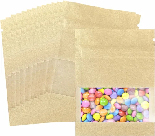 Miniatura 10 de 100 bolsas de embalaje holográficas resellables para pequeñas empresas, embalaje transparente con cierre de cremallera para recuerdos de fiesta