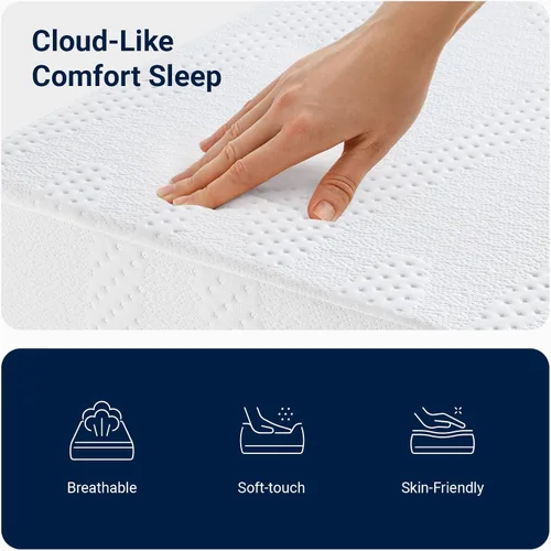 Miniatura 4 de Avenco - Colchón individual de 5 pulgadas para niños, colchones de espuma viscoelástica con gel para un sueño nocturno fresco y alivio de presión