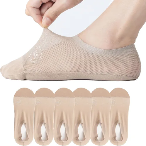 Miniatura 12 de Calcetines ultrafinos sin costuras antideslizantes de nylon para mujer, invisibles, ligeros y transpirables, paquetes de 3, 4 y 6 pares