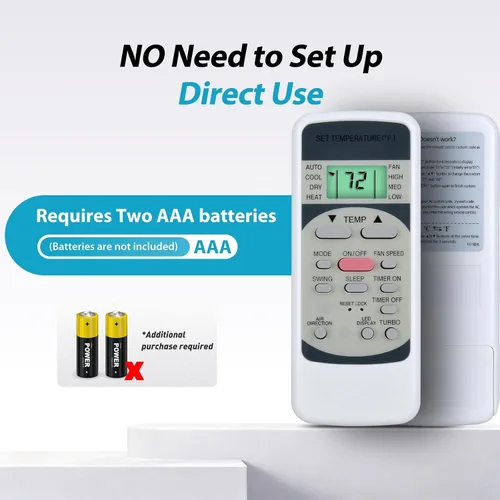 Miniatura 8 de ZWP R51M/E Mando a distancia de repuesto para Midea R51 Series R51/E R51/CE R51M/CE R51D/E R51M/BGE R51M/BGE R51M/BGE Aire acondicionado, para MR