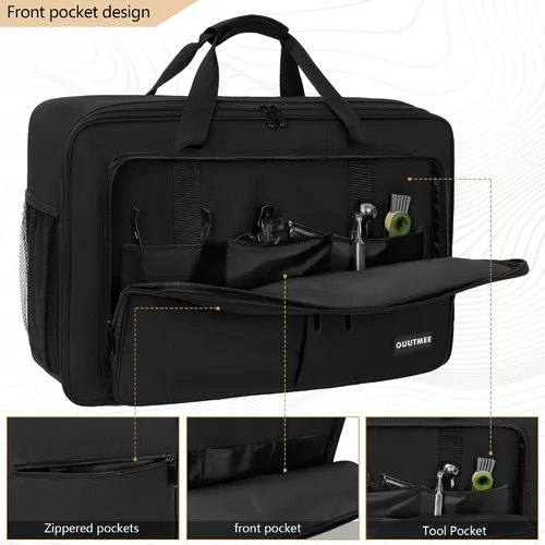Miniatura 2 de Funda de transporte para estufa de campamento compatible con estufa de campamento Coleman de 2 quemadores, bolsa de almacenamiento impermeable