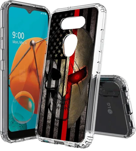 Miniatura 30 de Compatible con LG Aristo 5, funda transparente impresa, a prueba de golpes, arañazos, compatible con LG Phoenix 5/Fortune 3/Tribute Monarch/Risio 4